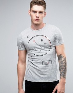 Футболка с геометрическим принтом Jack &amp; Jones - Серый