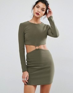 Платье с вырезами и длинными рукавами Bec &amp; Bridge Montana - Зеленый