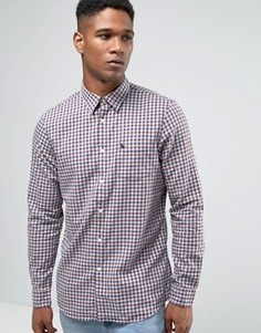 Фланелевая рубашка в клетку классического кроя Jack Wills - Красный
