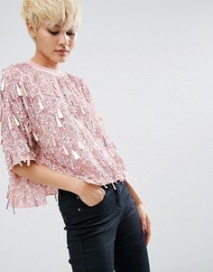 Футболка ASOS Trophy - Розовый