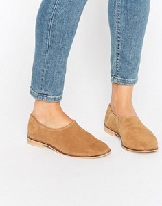 Замшевые туфли на плоской подошве ASOS MARRAKECH - Бежевый