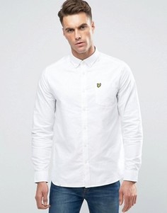 Белая оксфордская рубашка классического кроя на пуговицах Lyle &amp; Scott - Белый
