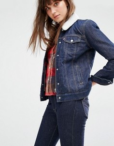 Джинсовая куртка свободного кроя с воротником борг Levis - Синий Levis®