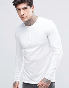 Топ хенли с длинными рукавами Minimum - Белый
