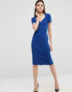 Платье-футляр с короткими рукавами ASOS Sculpt - Синий