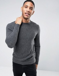 Джемпер с круглым вырезом Selected Homme PLUS - Серый