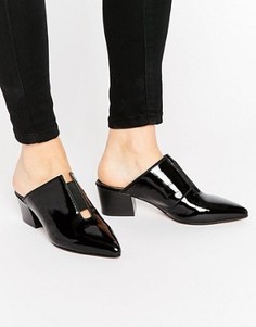 Кожаные сандалии с острым носком ASOS SWEETNESS - Черный