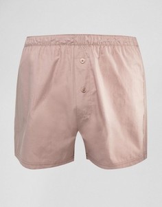 Розовые тканые боксеры ASOS - Красный