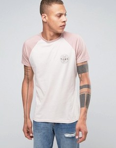 Футболка с рукавами реглан Friend or Faux Recon - Розовый