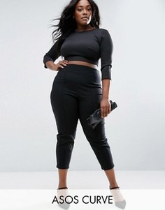 Укороченные брюки скинни ASOS CURVE - Черный