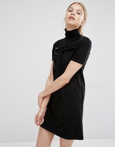 Платье с воротником-трубой и D-образным кольцом Cheap Monday - Черный