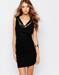 Платье с ожерельем из монет Versace Jeans - Черный