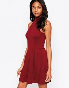 Короткое приталенное платье AX Paris - Красный