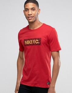 Черная футболка с блочным логотипом Nike FC 829560-687 - Черный