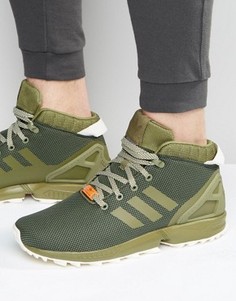 Зеленые кроссовки adidas Originals ZX Flux 5/8 S79742 - Зеленый
