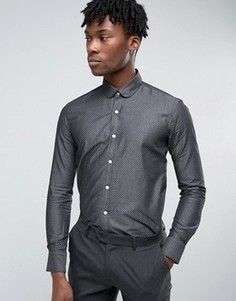 Строгая рубашка в горошек Original Penguin - Темно-синий