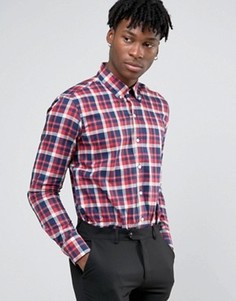Красная строгая рубашка в клетку Original Penguin - Красный