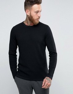 Фактурный джемпер слим Jack &amp; Jones Premium - Черный