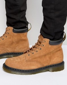 Замшевые ботинки с 6 парами люверсов Dr Martens 939 - Рыжий