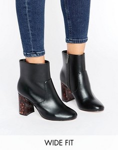 Ботильоны на каблуке для широкой стопы ASOS ERIN - Черный
