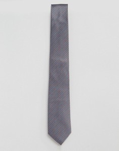 Темно-серый галстук в строгом стиле с красным принтом Penguin - Серый