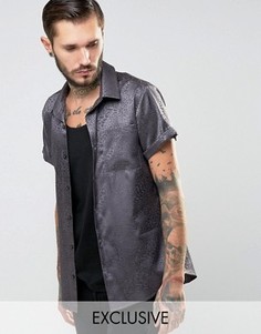 Рубашка классического кроя Зодиака Reclaimed Vintage - Серый