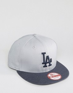 Бейсболка New Era 9Fifty LA Dodgers - Серый