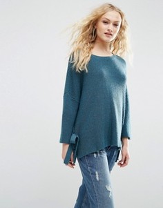Джемпер с завязками по бокам ASOS - Синий