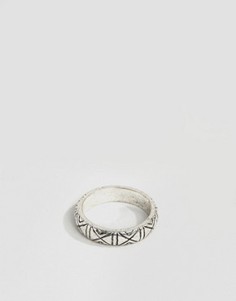 Серебристое кольцо с отделкой ASOS - Серебряный