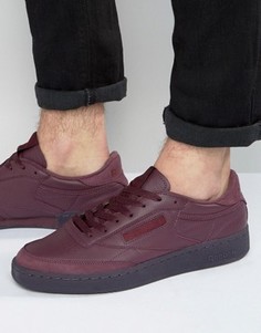 Красные кожаные кроссовки Reebok Club C Jam BD2530 - Красный