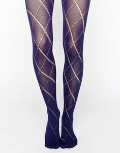 Колготки ASOS Diamond Pelerine - Темно-синий