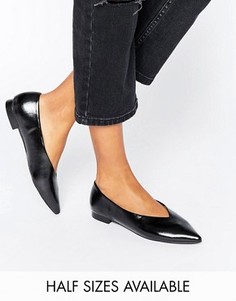 Балетки с острым носом ASOS LIANA - Черный