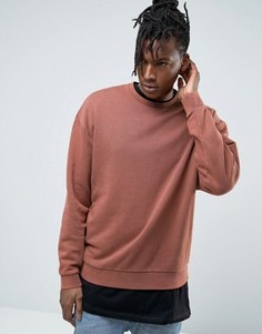 Оранжевый oversize-свитшот ASOS - Коричневый