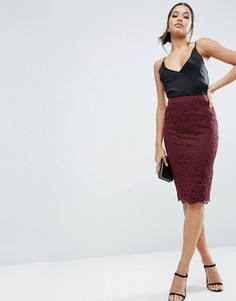 Юбка-карандаш из кордового кружева ASOS - Фиолетовый