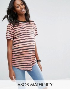 Футболка в полоску для беременных ASOS Maternity - Мульти