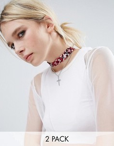 Ожерелье-чокер ASOS - Красный