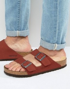 Нубуковые сандалии Birkenstocks Arizona - Красный