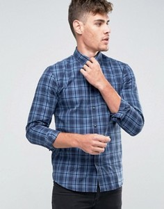 Фланелевая рубашка в клетку Jack and Jones - Темно-синий
