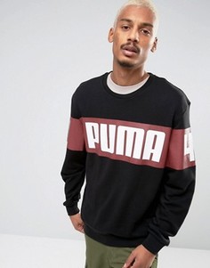 Черный свободный свитшот с круглым вырезом Puma эксклюзивно для ASOS - Черный