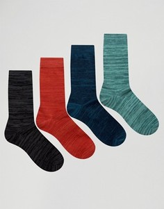 4 пары меланжевых носков Jack &amp; Jones - Мульти