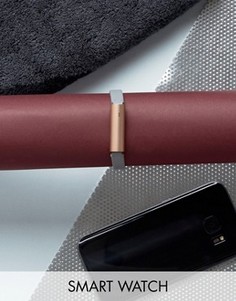 Спортивный браслет цвета розового золота с серым кожаным ремешком Misfit Ray - Серый