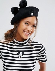 Берет с Микки Маусом Lazy Oaf x Disney - Черный