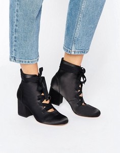 Ботильоны на шнуровке ASOS RANDA - Черный