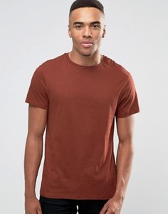 Футболка цвета ржавчины с круглым вырезом New Look - Коричневый