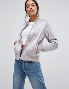 Стеганая куртка‑пилот New Look - Серый