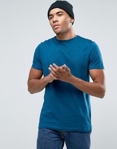Синяя футболка с круглым вырезом New Look - Синий