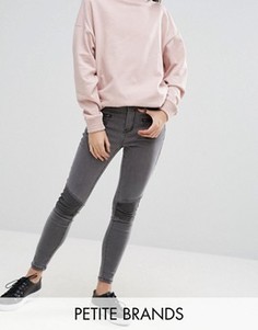 Супероблегающие джинсы New Look Petite - Серый