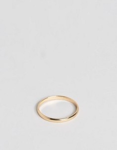 Золотистое кольцо ASOS - Золотой