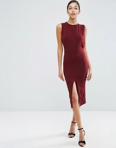 Креповое платье миди ASOS - Розовый
