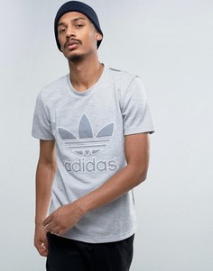 Футболка со вставкой adidas Originals California - Серый